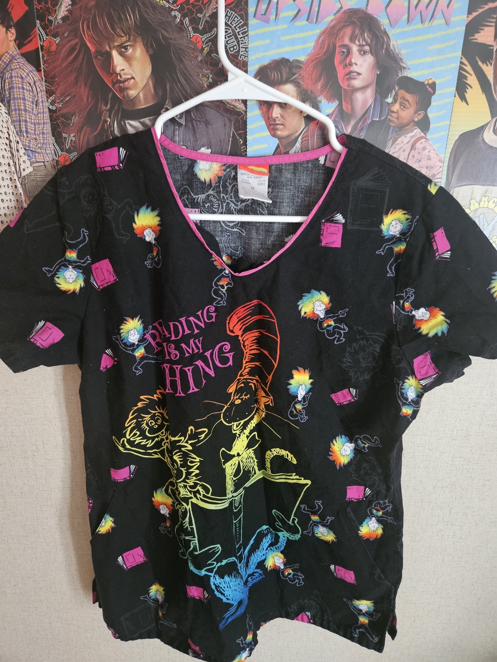 Dr. Seuss V-Neck Top Scrub